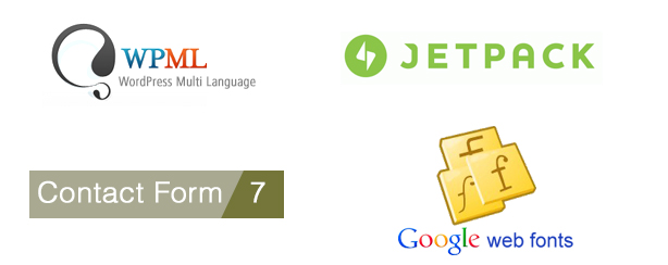 WPML, JetPack, Kontaktformular 7, Google Web Fonts