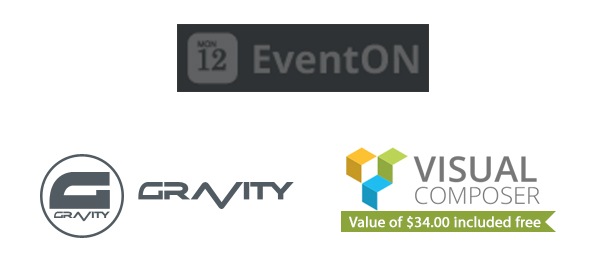 EventON, Visual Composer, GravityForms