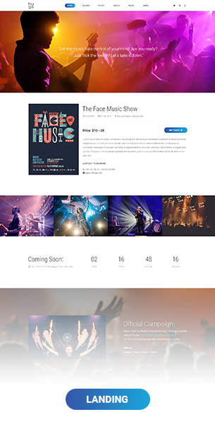 Hugo - Musik / Künstler / Sänger / Bands WordPress