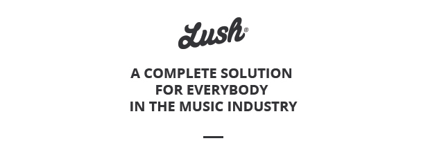 Lush - Musikband & Musiker WordPress Template