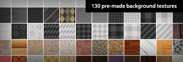 130 vorgefertigte Hintergrundtexturen