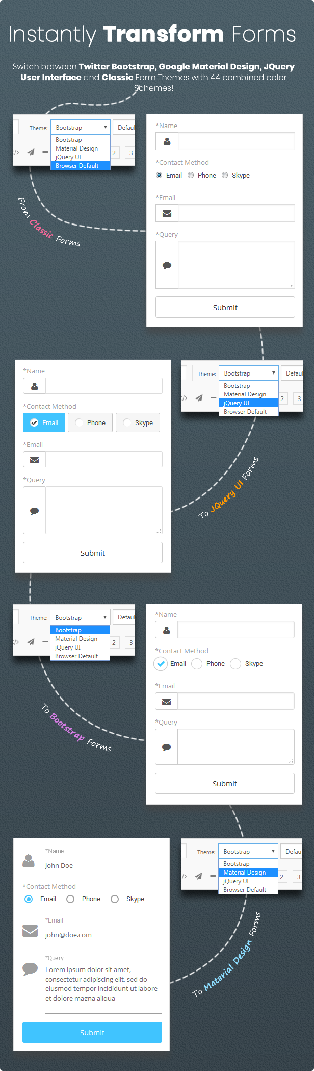 NEX-Forms 7 - Der ultimative WordPress Formular-Generator - Google Material Design Forms | JQuery UI-Formulare | Twitter Bootstrap-Formulare | Klassische Formen