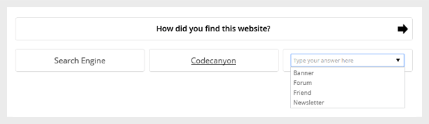 Offene Text-Antwort mit Auto-Complete-Feld "title =" Open Text-Antwort mit Auto-Complete-Feld