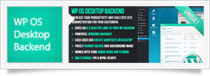 WP OS Desktop Backend - Mehr als ein Wordpress Admin Template