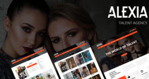 Alexia - Modelagentur WordPress Layout