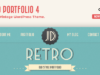 Retro Portfolio - Eine Seite Vintage WordPress Template