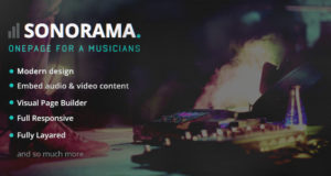 Sonorama – Musikband und Musiker WordPress Layout