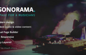 Sonorama – Musikband und Musiker WordPress Layout