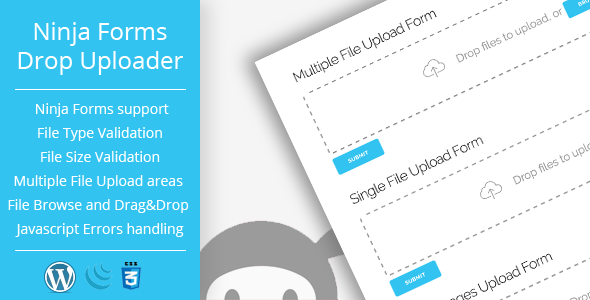 Drop Uploader für Ninja Forms - Drag & Drop Datei Uploader Addon