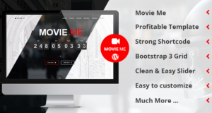 Movie Me – Eine Seite Responsive WordPress Vorlage