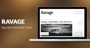 Ravage: Großes und fettes WordPress Layout