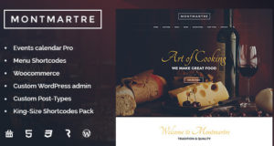 Montmartre – Cafe & Restaurant WordPress Template