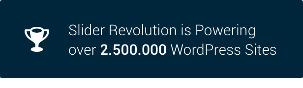 Slider Revolution 2.500.000 WordPress Seiten