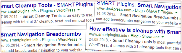 Google Rich Snippets-Unterstützung für Breadcrumbs