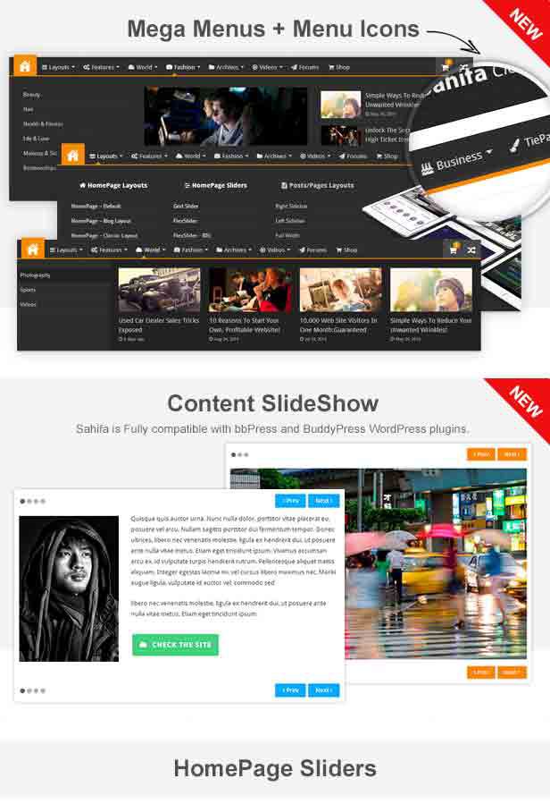 Sahifa Magazine Nachrichten Zeitung WordPress Layout