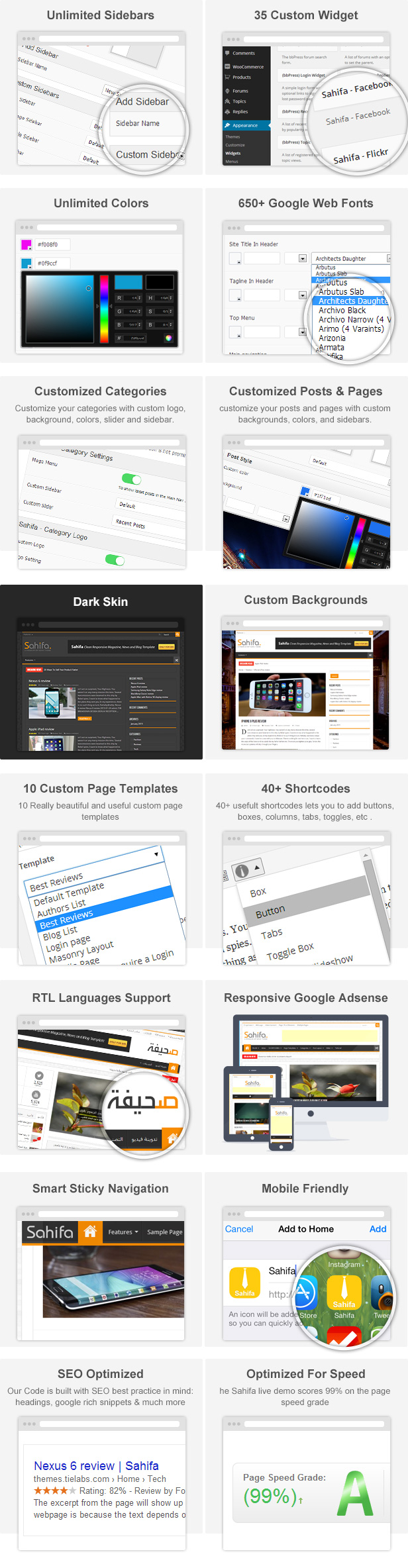 Sahifa Magazine Nachrichten Zeitung WordPress Layout