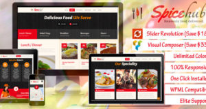 SpiceHub – Restaurant / Café / Bar WordPress Vorlage