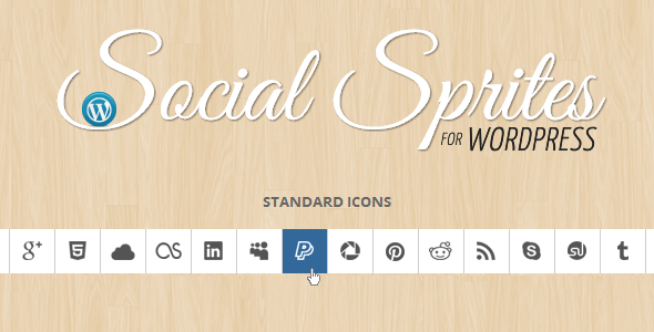 Soziale Sprites Icons Widget