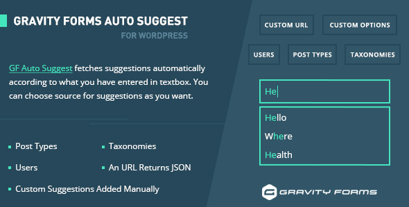 Gravity Forms Auto Suggest