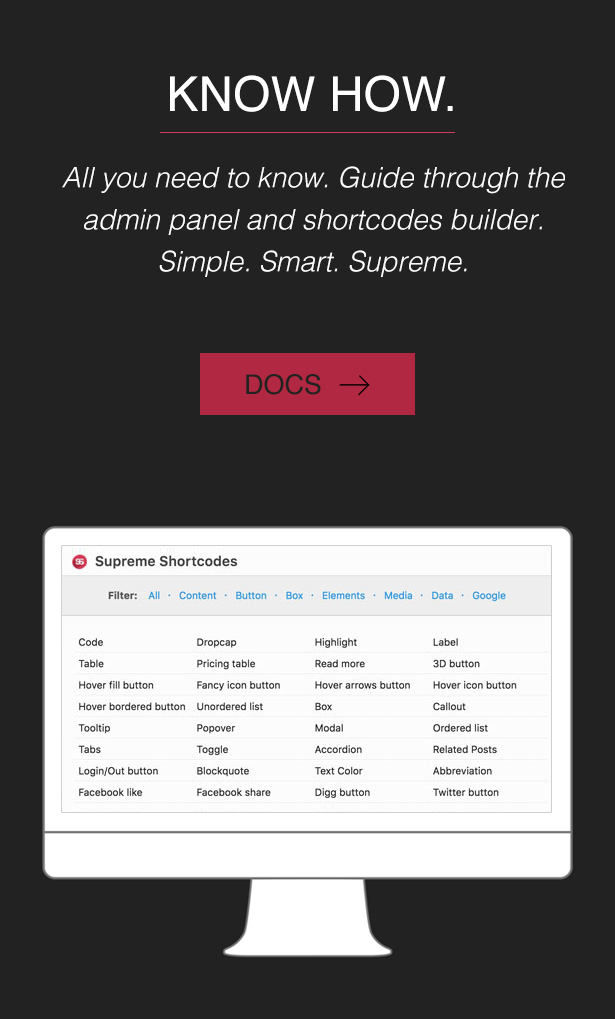 Supreme Shortcodes WordPress Plugin