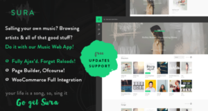 Sura – Eine Musik Web App WordPress Vorlage