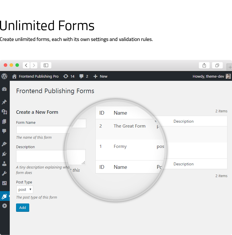 Frontend Publishing Pro