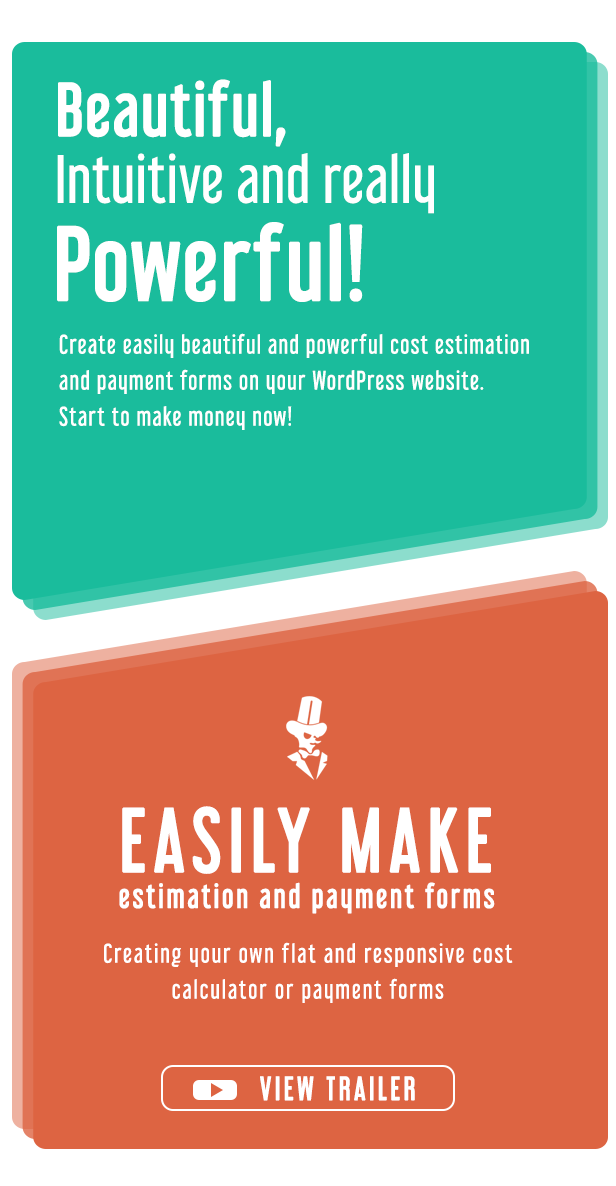 Wordpress Kostenschätzung und Zahlung Forms Builder