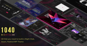 1040 Nacht Club – DJ, Party, Musik Club WordPress Vorlage