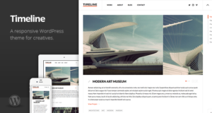Zeitleiste Minimal Responsive WordPress Template