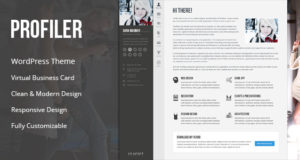 Profiler – vCard Lebenslauf WordPress Template