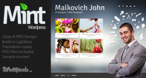 Minze – vCard WordPress Layout