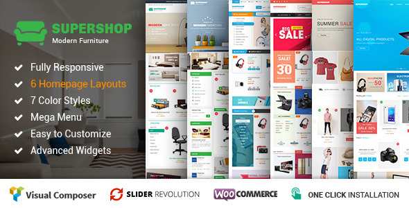 Supershop - Responsive WooCommerce Shopping WordPress Vorlage