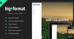 BigFormat – Responsive Vollbild WordPress Vorlage
