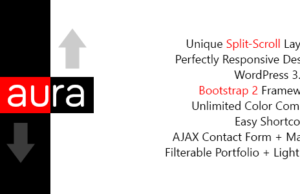 Aura – WordPress Einzigartige & Responsive Split-Scroll