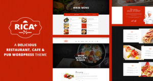 Rica Plus – Ein köstliches Restaurant, Cafe & Pub WP Layout