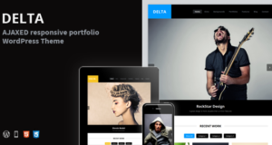 DELTA – AJAX Portfolio Responsives WordPress Vorlage