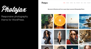 Photojax minimalistisches AJAX-Fotografie-Portfolio