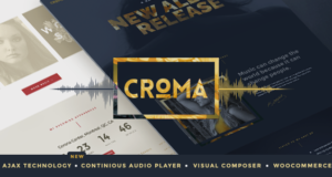 Croma – Responsive Music WordPress Template mit Ajax und kontinuierlicher Wiedergabe