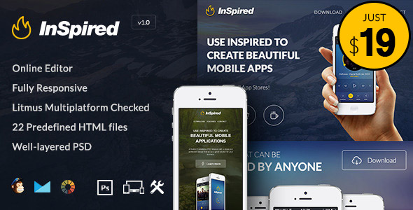 Inspiriert - E-Mail-Vorlage mit Builder