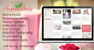 Smoothie – Retina Responsives WordPress Blog Layout
