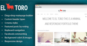 El Toro – Minimales und ansprechendes Portfolio-Thema