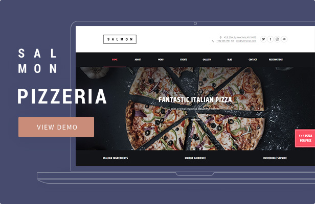 Lachs - Pizzeria WordPress Layout