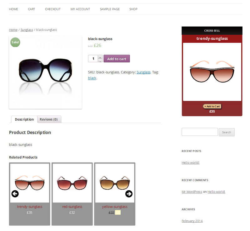 Verwandte Produkte Widget für WooCommerce