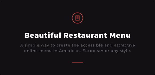 Beautiful Restaurant Menu: Eine einfache Möglichkeit, ein zugängliches und attraktives Online-Menü in amerikanischem, europäischem oder beliebigem Stil zu erstellen.