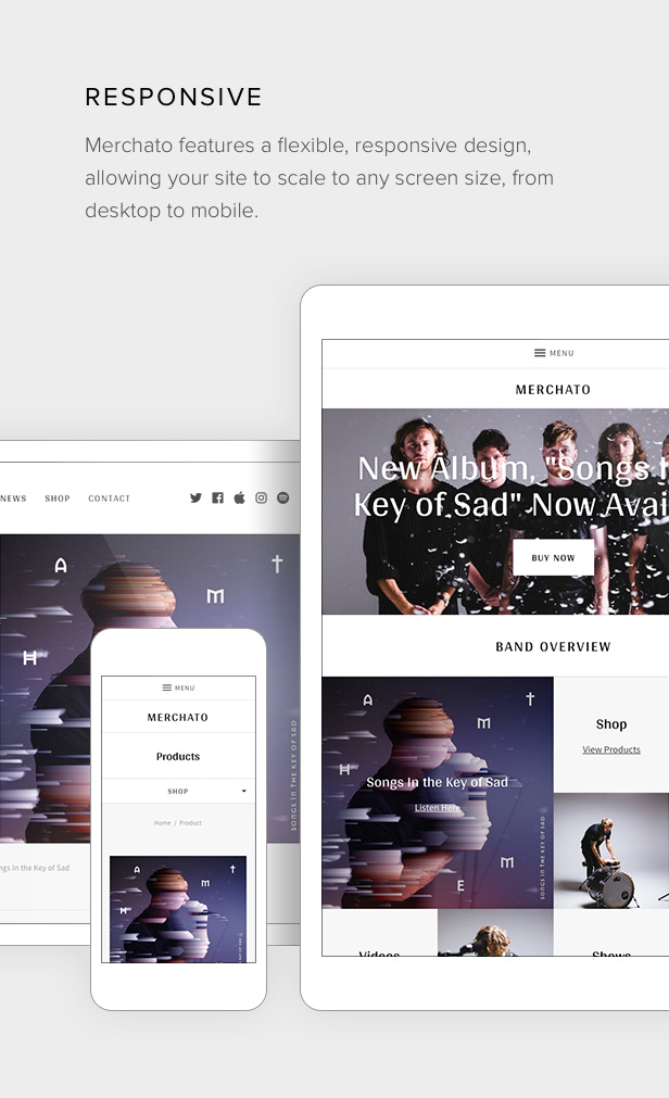 Merchato Responsive Layout Design