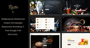 Resto – Mehrzweck Restaurant & Cafe WordPress Layout