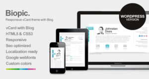 Biopic – Responsives vCard WordPress Template