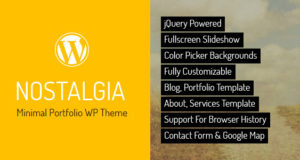 Nostalgie – Responsive Portfolio WordPress Vorlage