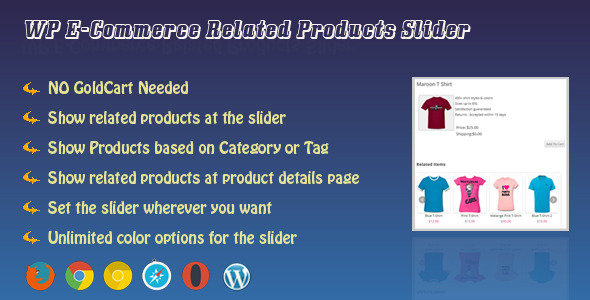 WP E-Commerce Verwandte Produkte Slider
