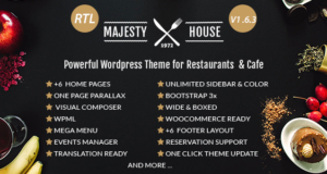 Majestät – Restaurant WooCommerce WordPress Layout